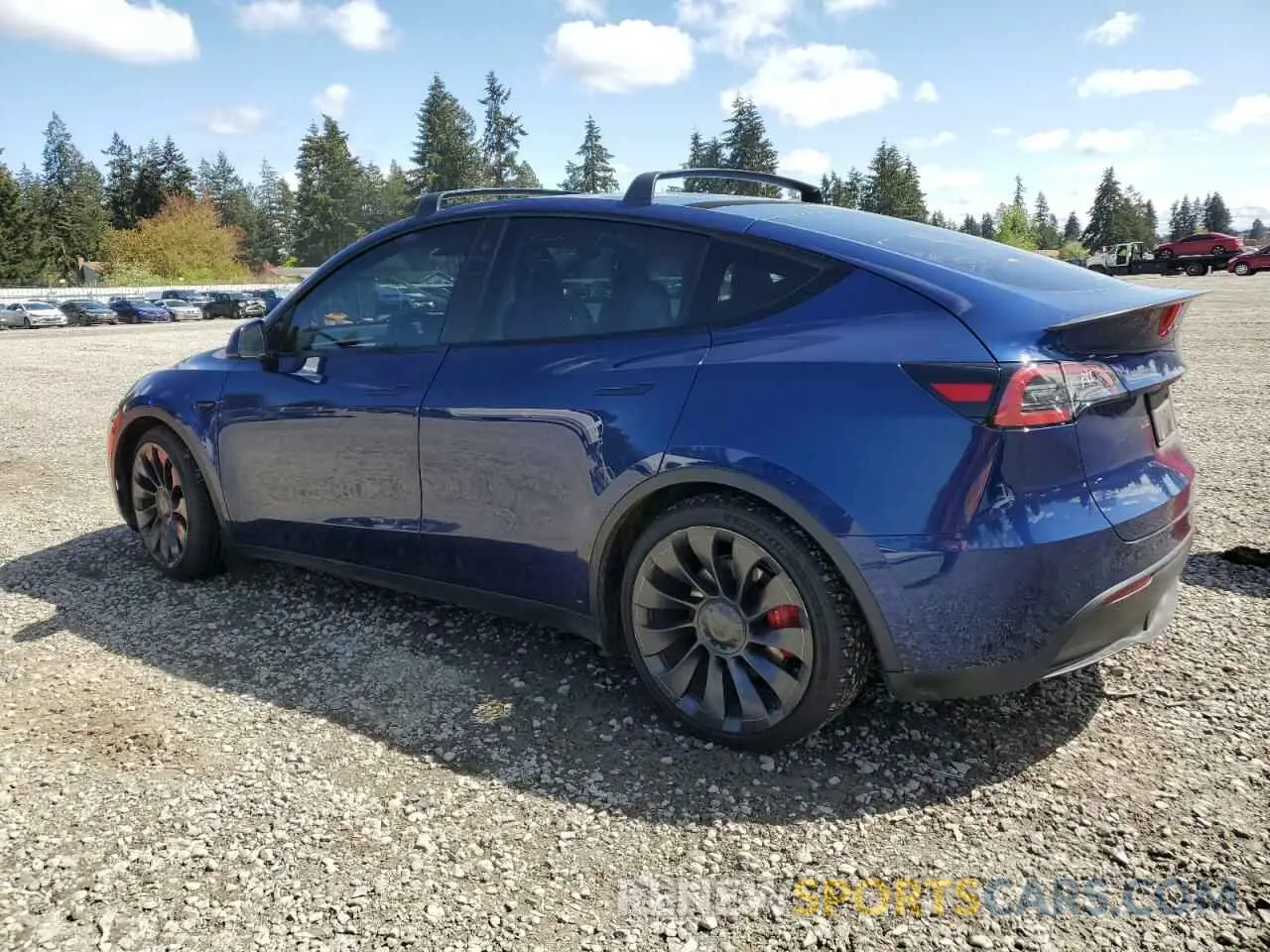 2 Photograph of a damaged car 7SAYGDEF9NF340987 TESLA MODEL Y 2022