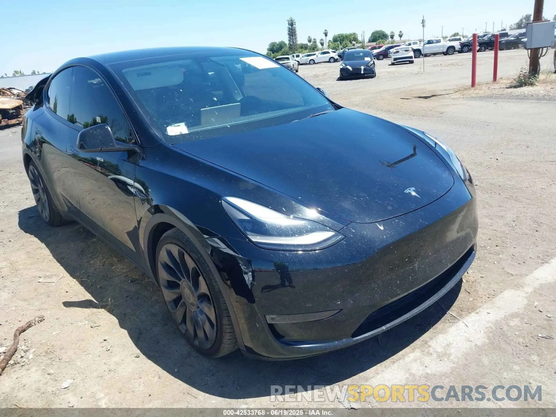 1 Photograph of a damaged car 7SAYGDEF9NF351990 TESLA MODEL Y 2022