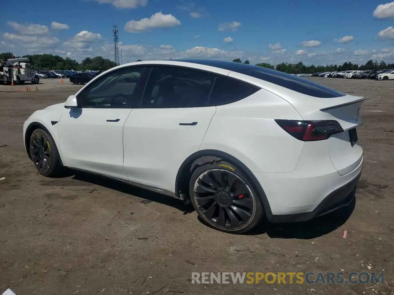 2 Photograph of a damaged car 7SAYGDEF9NF372337 TESLA MODEL Y 2022