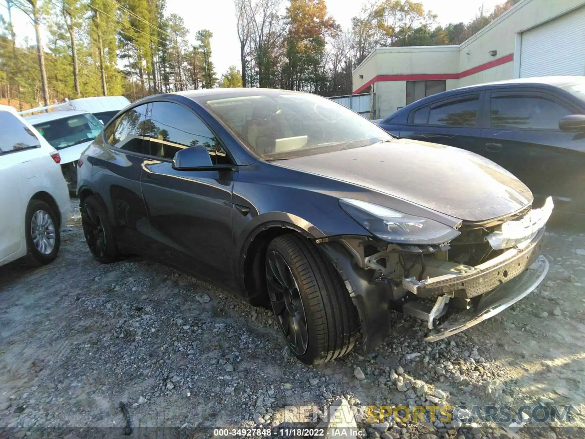 1 Photograph of a damaged car 7SAYGDEF9NF377120 TESLA MODEL Y 2022