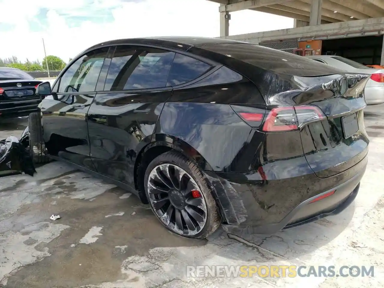 3 Photograph of a damaged car 7SAYGDEF9NF379126 TESLA MODEL Y 2022