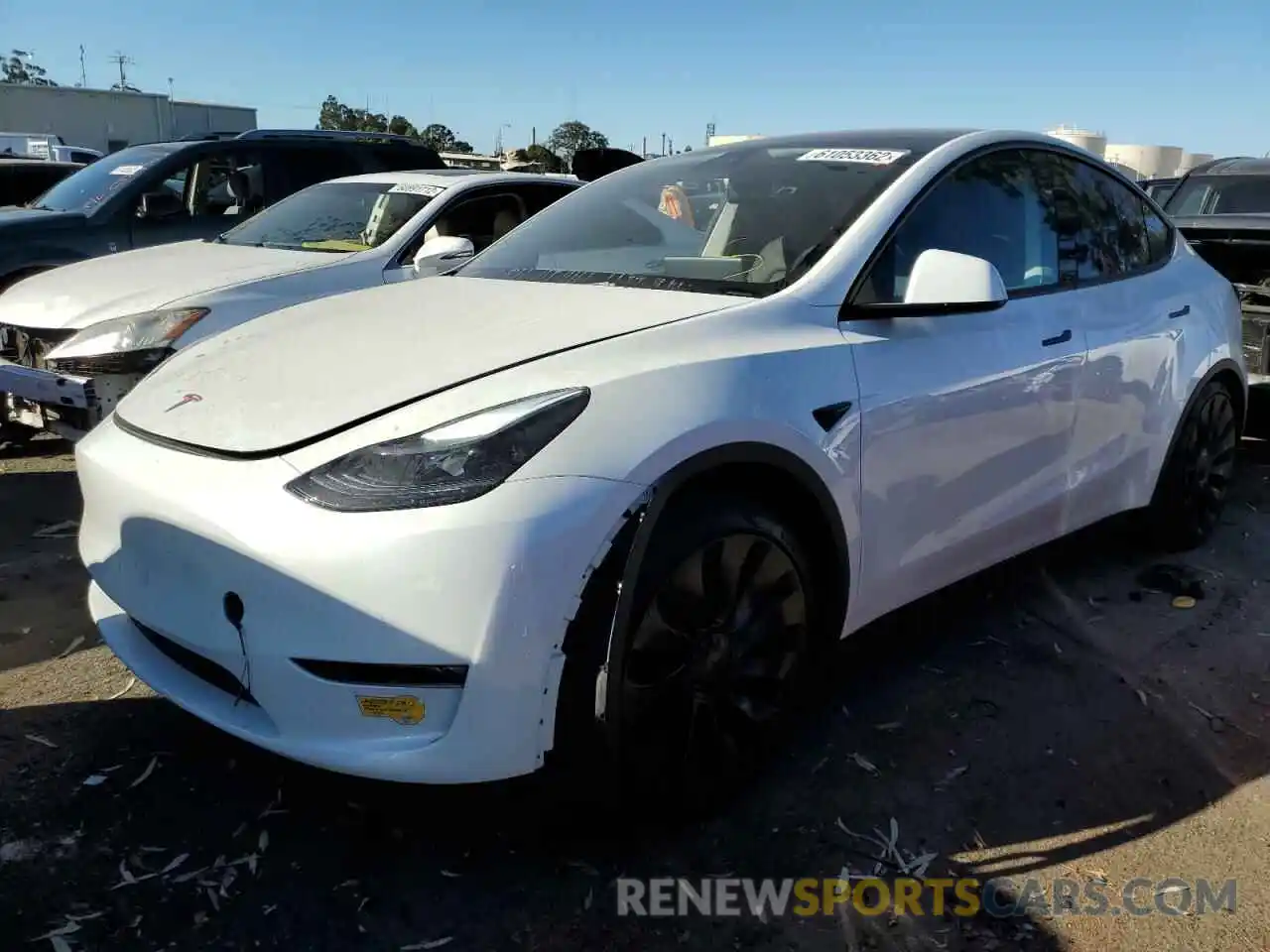 2 Photograph of a damaged car 7SAYGDEF9NF383208 TESLA MODEL Y 2022