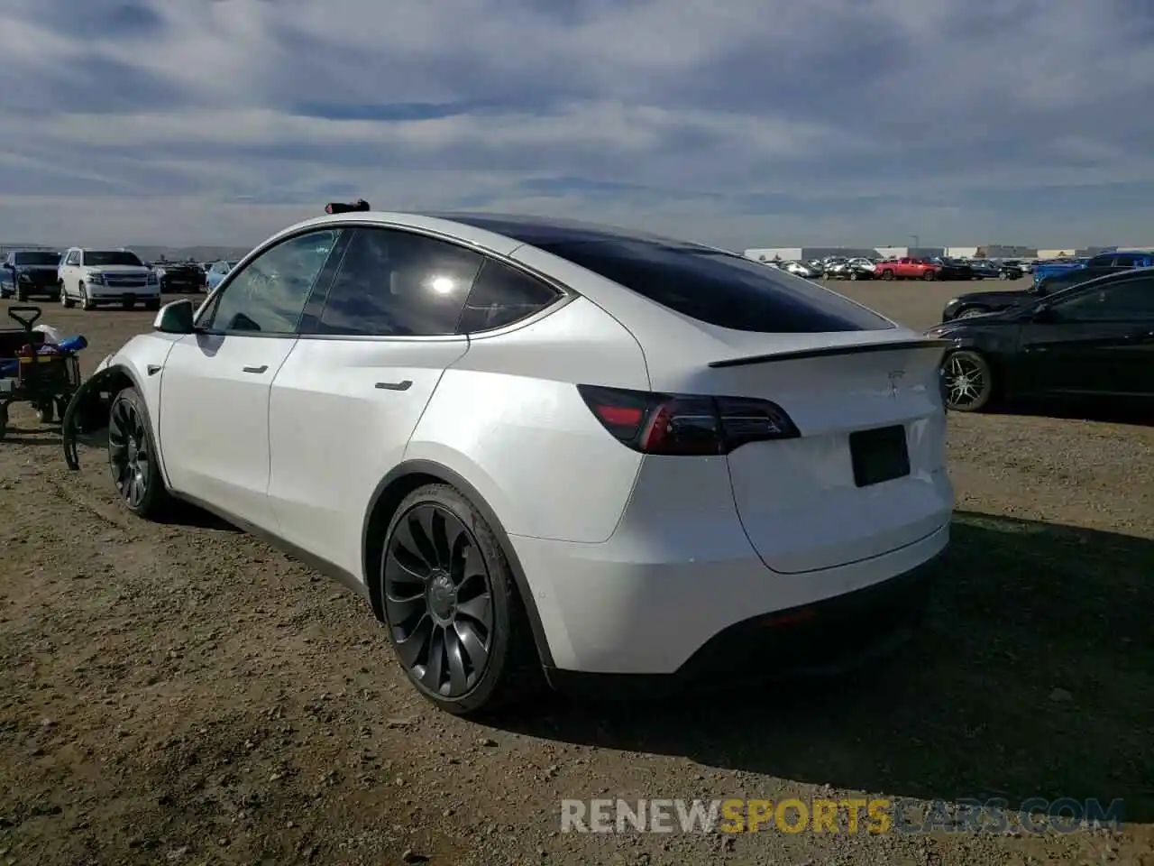 3 Photograph of a damaged car 7SAYGDEF9NF383600 TESLA MODEL Y 2022