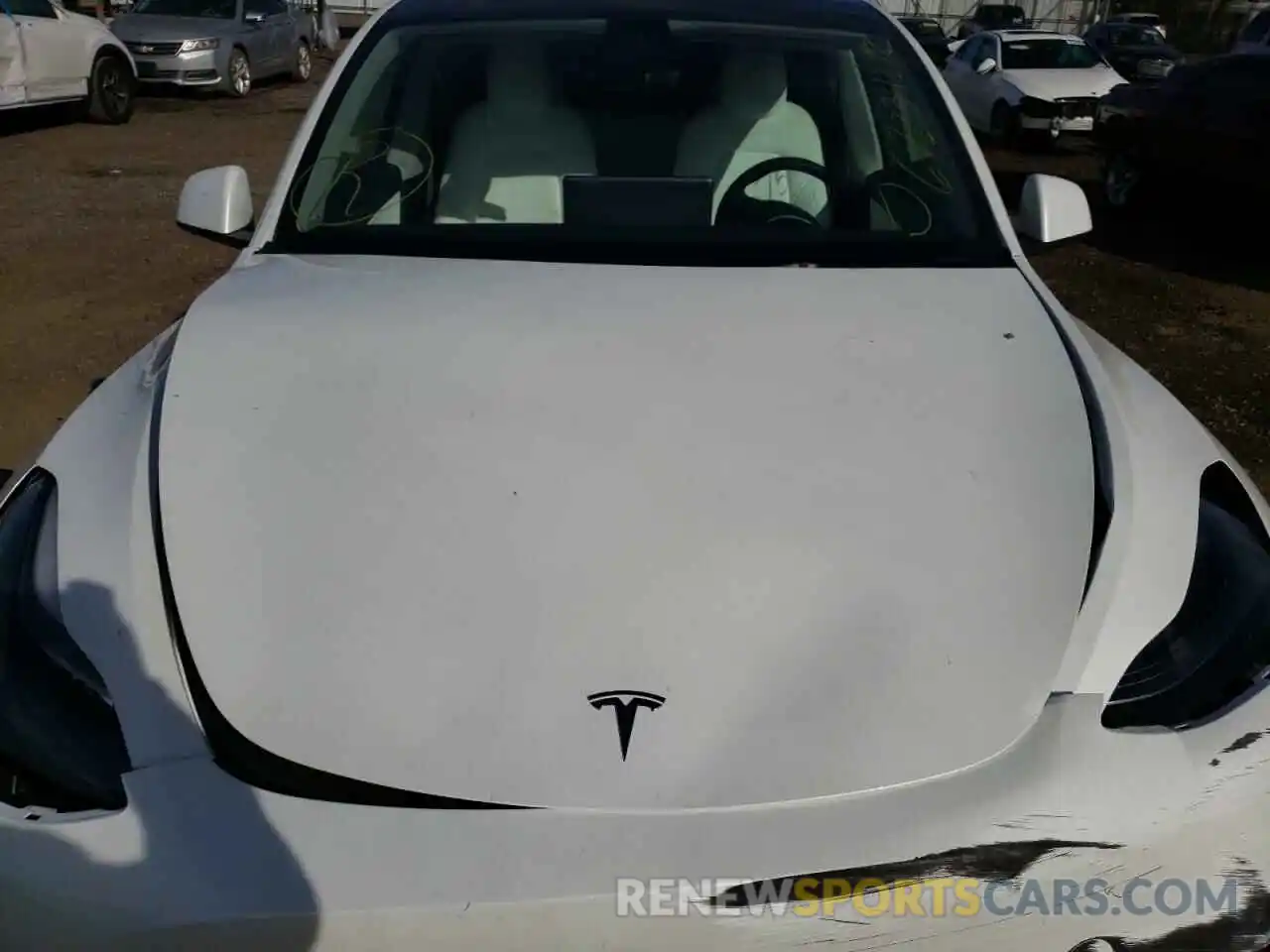 7 Photograph of a damaged car 7SAYGDEF9NF383600 TESLA MODEL Y 2022