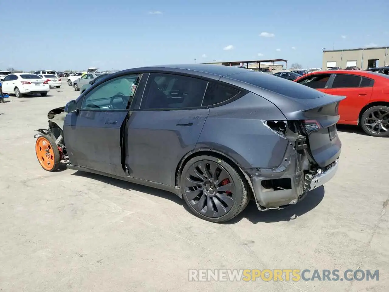 2 Photograph of a damaged car 7SAYGDEF9NF391454 TESLA MODEL Y 2022