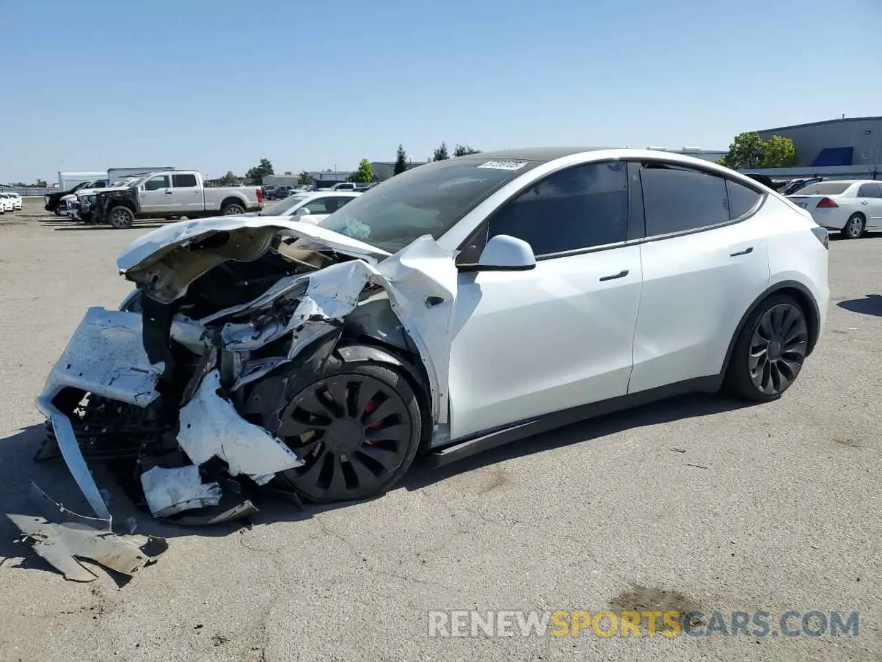 1 Photograph of a damaged car 7SAYGDEF9NF392197 TESLA MODEL Y 2022
