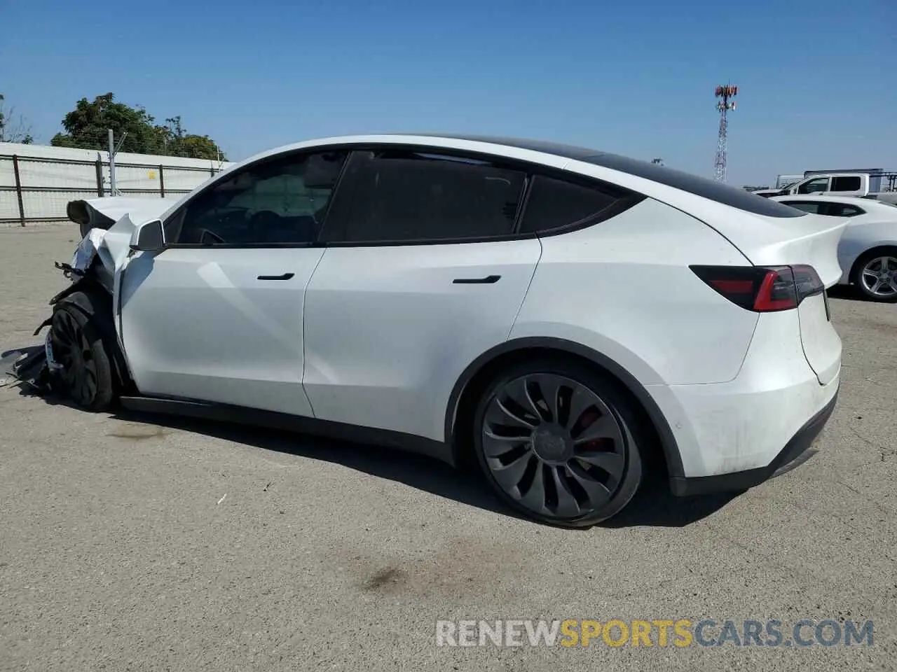 2 Photograph of a damaged car 7SAYGDEF9NF392197 TESLA MODEL Y 2022