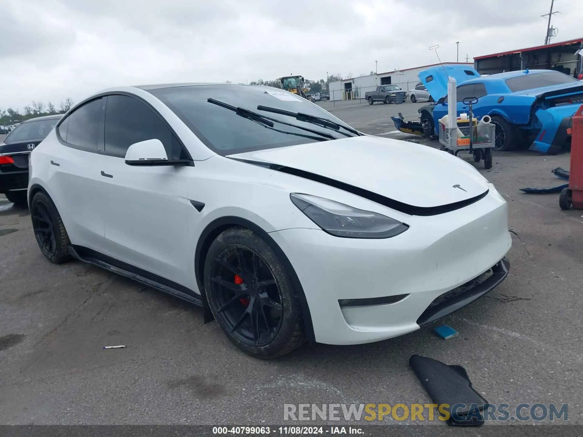 1 Photograph of a damaged car 7SAYGDEF9NF394256 TESLA MODEL Y 2022