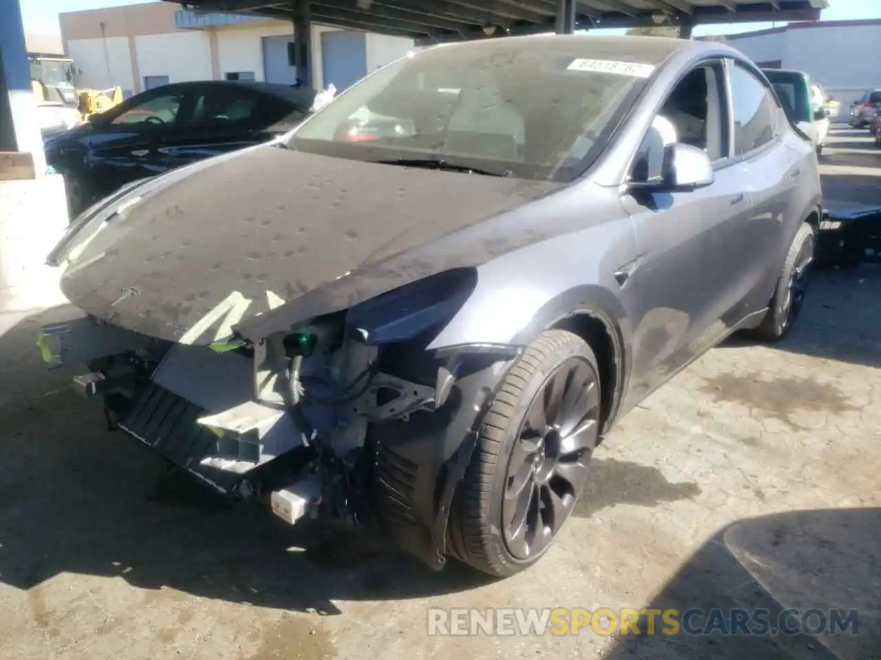 2 Photograph of a damaged car 7SAYGDEF9NF397805 TESLA MODEL Y 2022