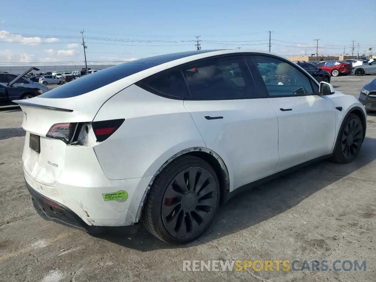 3 Photograph of a damaged car 7SAYGDEF9NF406812 TESLA MODEL Y 2022