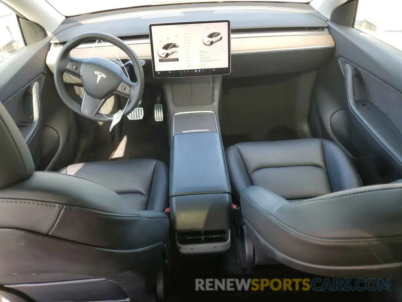 8 Photograph of a damaged car 7SAYGDEF9NF406812 TESLA MODEL Y 2022