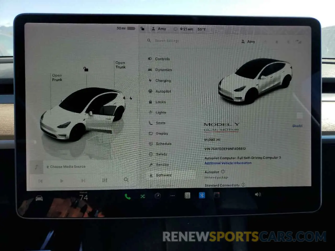 9 Photograph of a damaged car 7SAYGDEF9NF406812 TESLA MODEL Y 2022