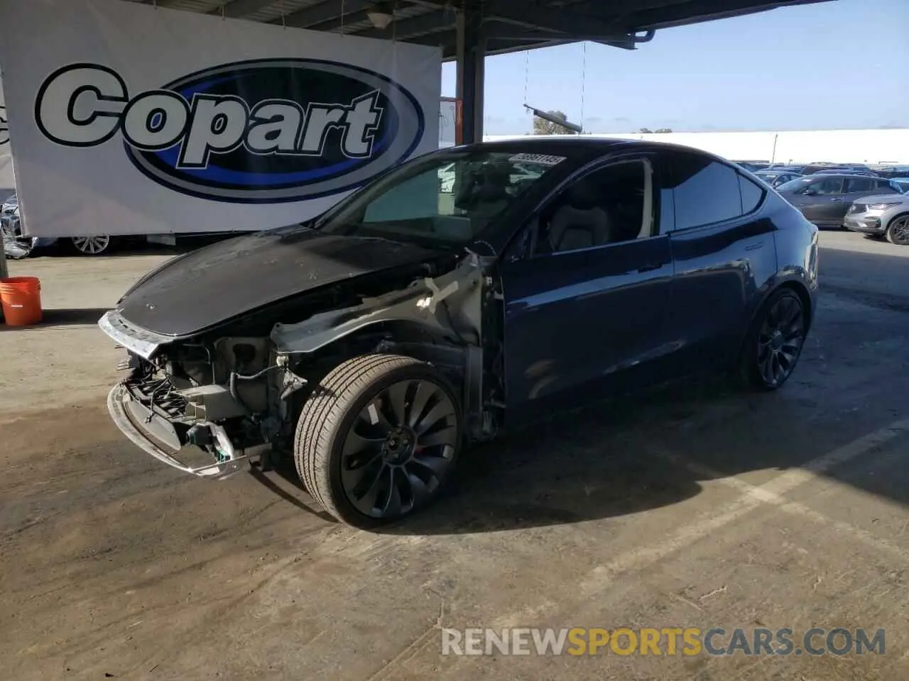 1 Photograph of a damaged car 7SAYGDEF9NF411721 TESLA MODEL Y 2022