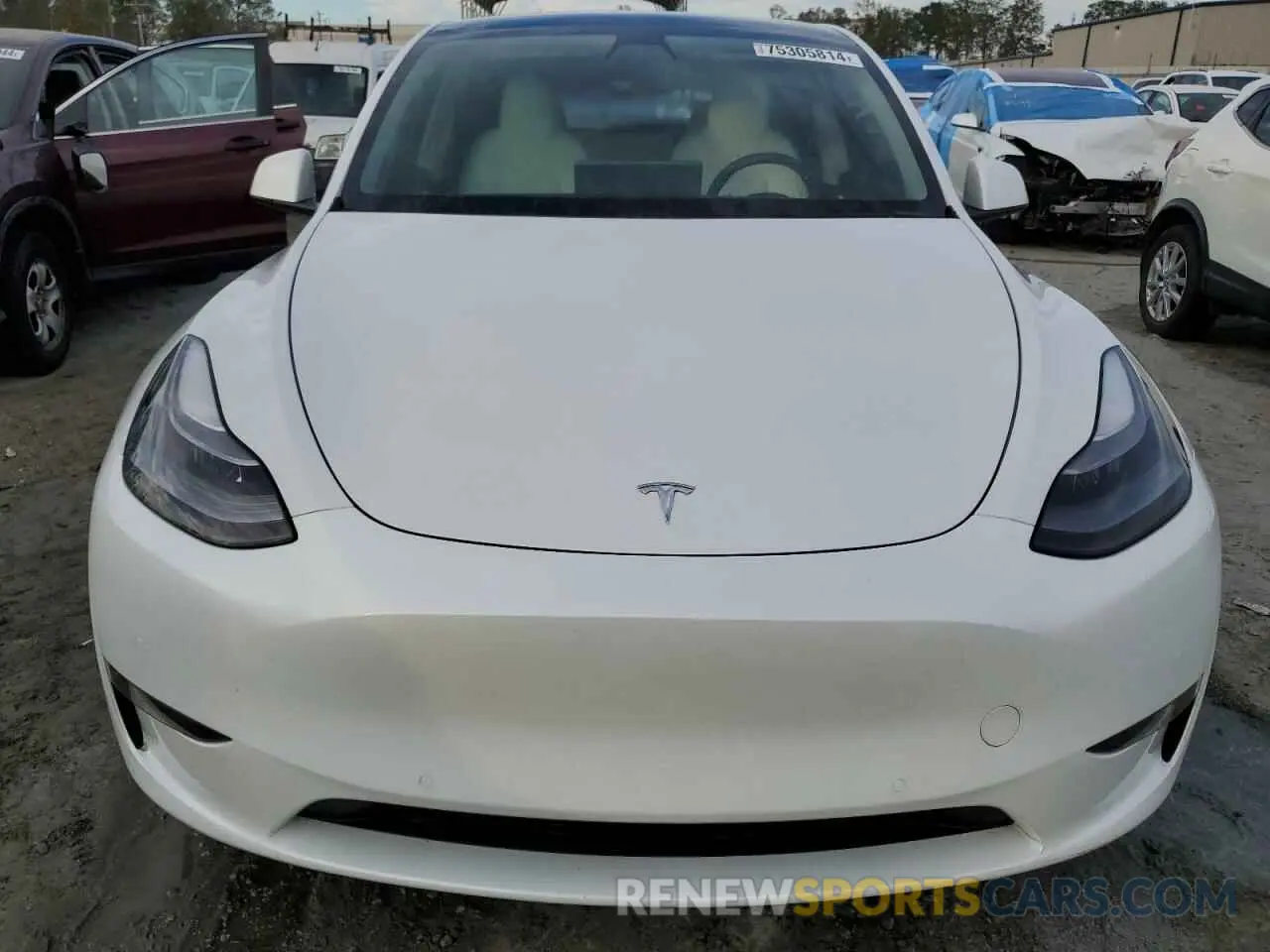 5 Photograph of a damaged car 7SAYGDEF9NF416370 TESLA MODEL Y 2022