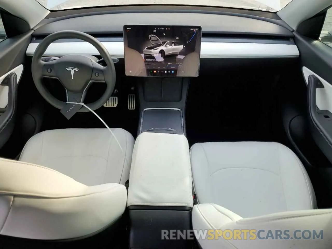 8 Photograph of a damaged car 7SAYGDEF9NF416370 TESLA MODEL Y 2022