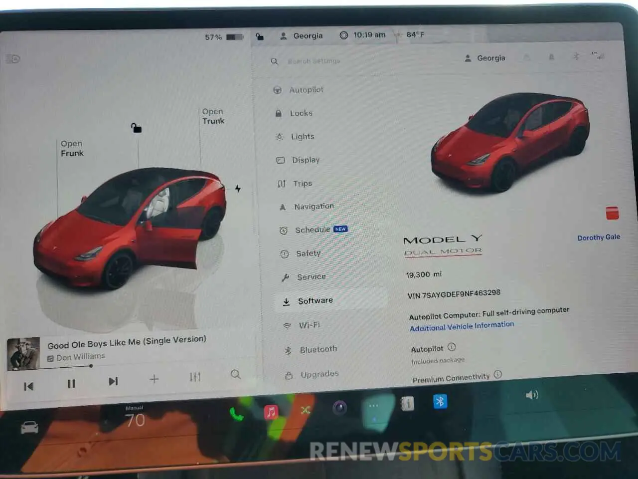 9 Photograph of a damaged car 7SAYGDEF9NF463298 TESLA MODEL Y 2022