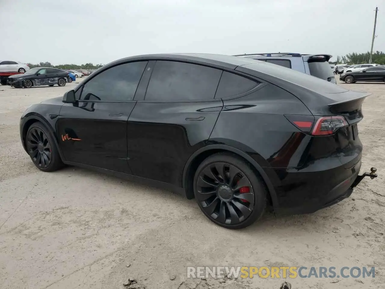 2 Photograph of a damaged car 7SAYGDEF9NF463382 TESLA MODEL Y 2022