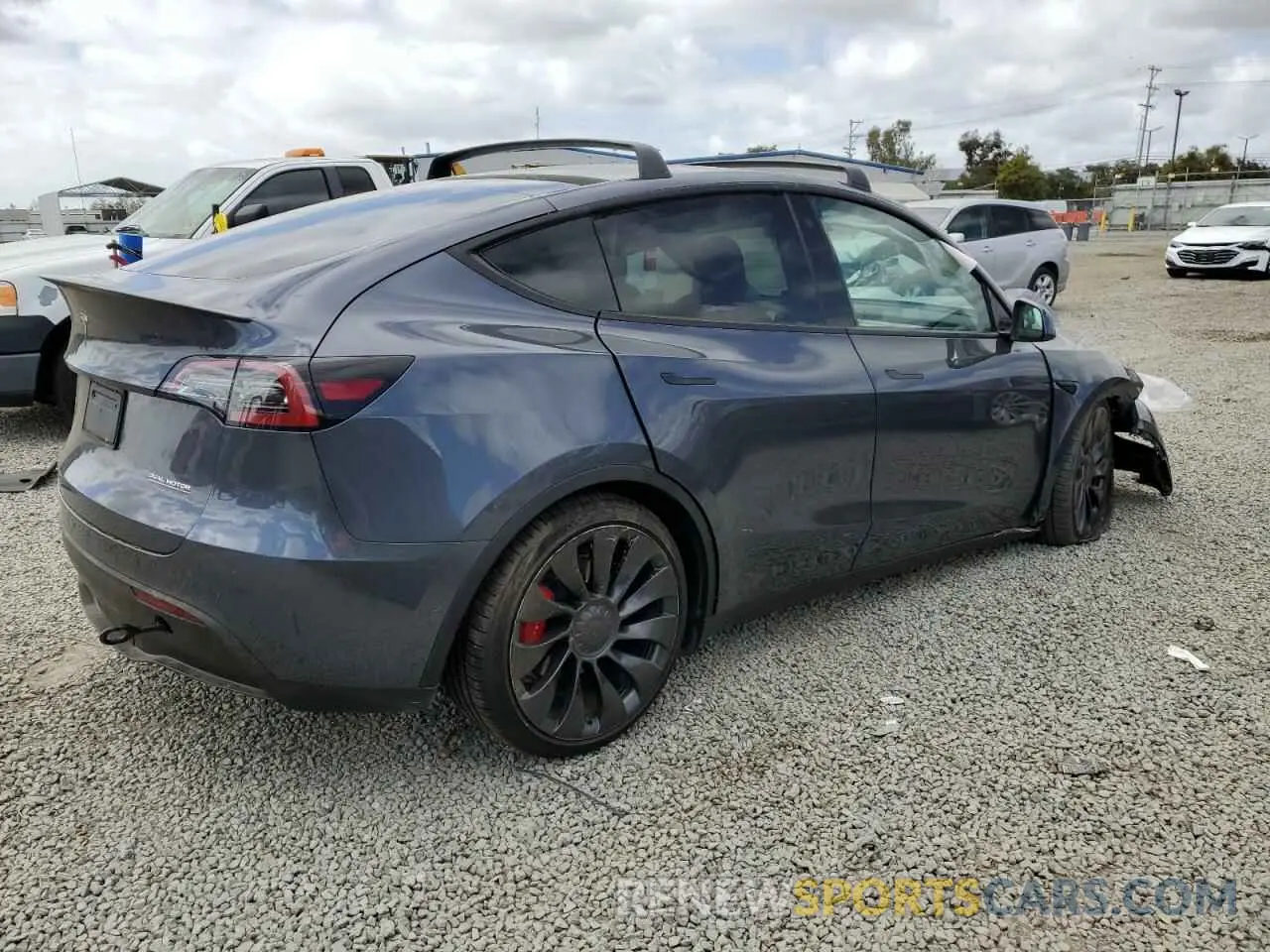 3 Photograph of a damaged car 7SAYGDEF9NF464550 TESLA MODEL Y 2022