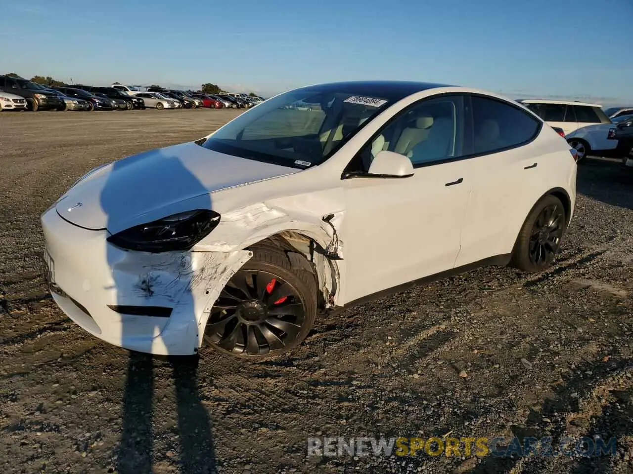 1 Photograph of a damaged car 7SAYGDEF9NF491098 TESLA MODEL Y 2022