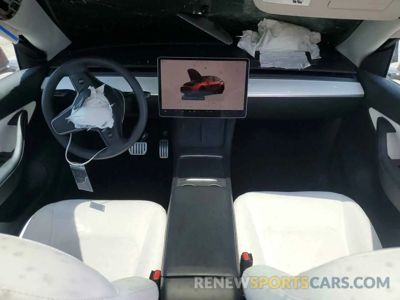 8 Photograph of a damaged car 7SAYGDEF9NF510183 TESLA MODEL Y 2022