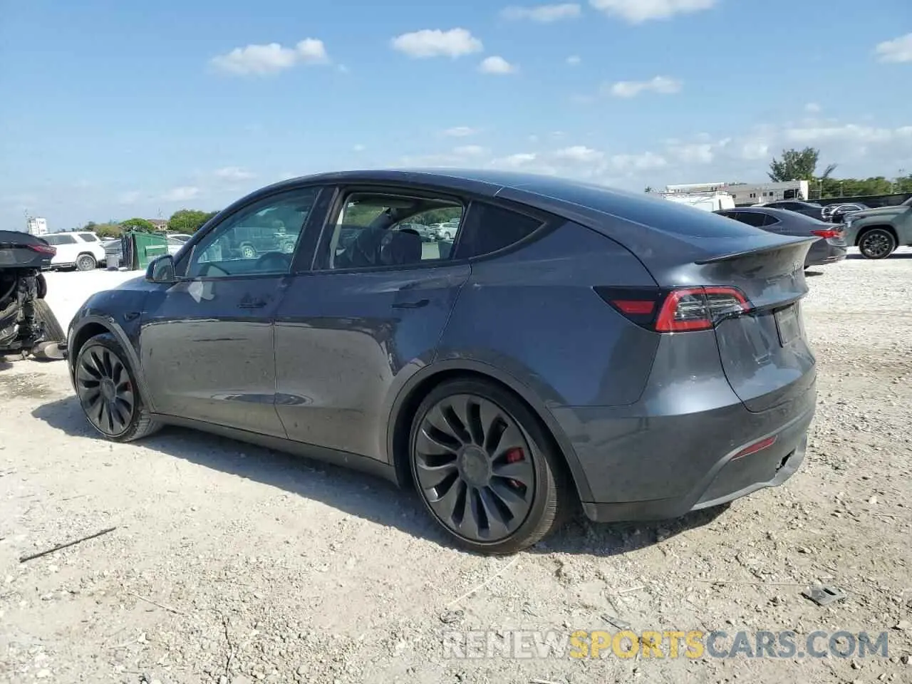 2 Photograph of a damaged car 7SAYGDEF9NF513648 TESLA MODEL Y 2022