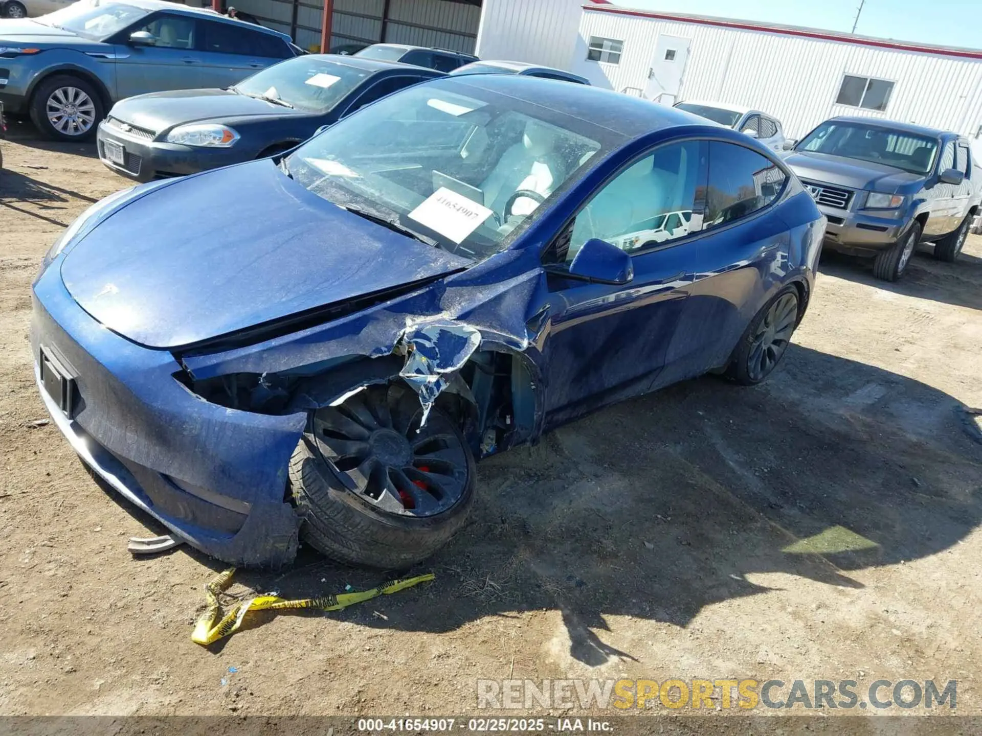 2 Photograph of a damaged car 7SAYGDEF9NF523452 TESLA MODEL Y 2022