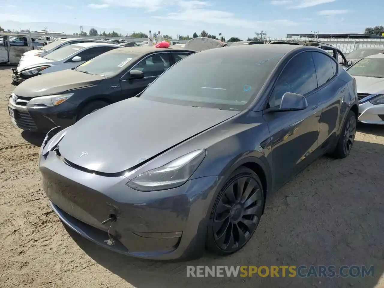 2 Photograph of a damaged car 7SAYGDEF9NF560615 TESLA MODEL Y 2022