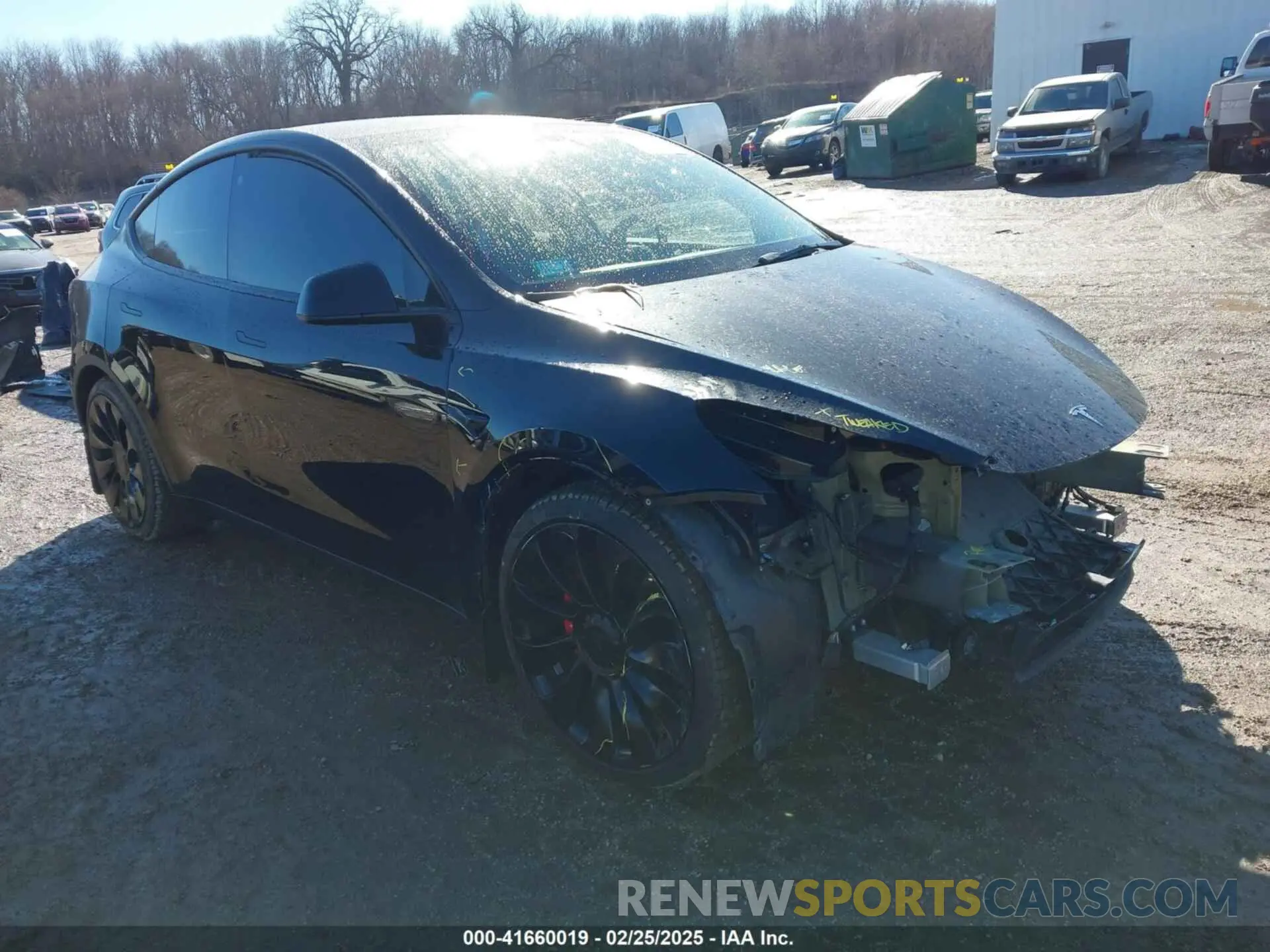 1 Photograph of a damaged car 7SAYGDEFXNF313636 TESLA MODEL Y 2022