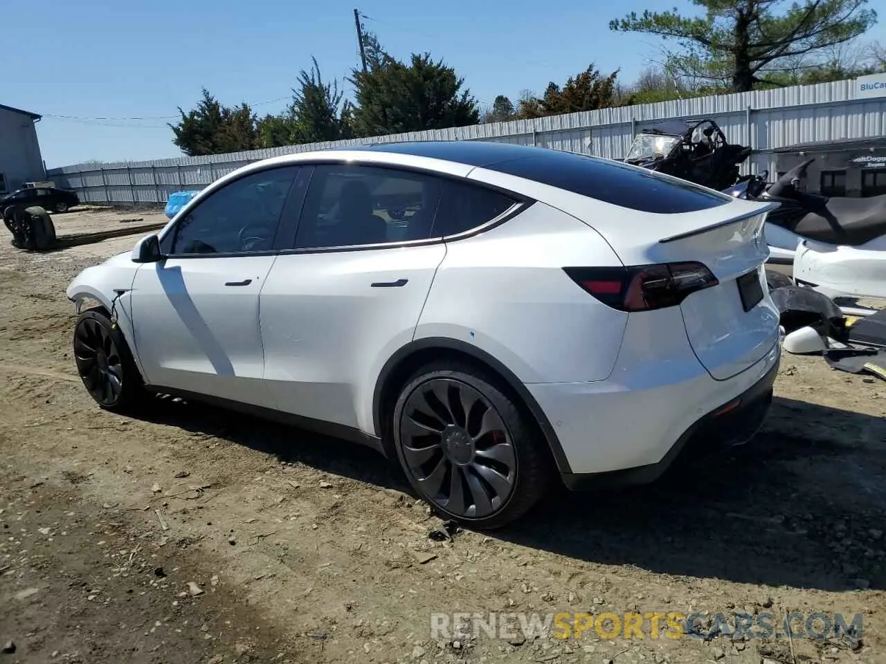 2 Photograph of a damaged car 7SAYGDEFXNF323955 TESLA MODEL Y 2022