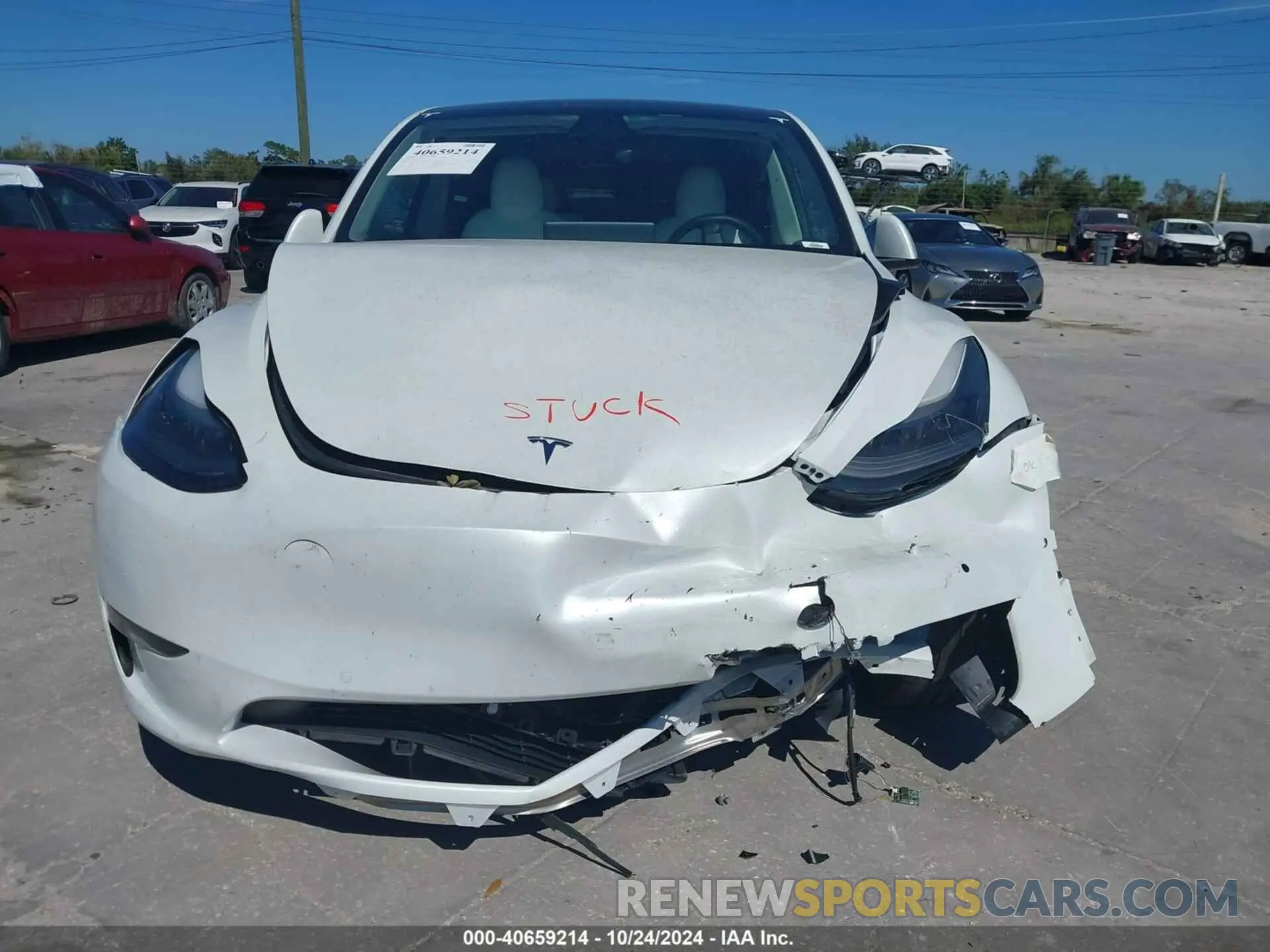 12 Photograph of a damaged car 7SAYGDEFXNF326323 TESLA MODEL Y 2022