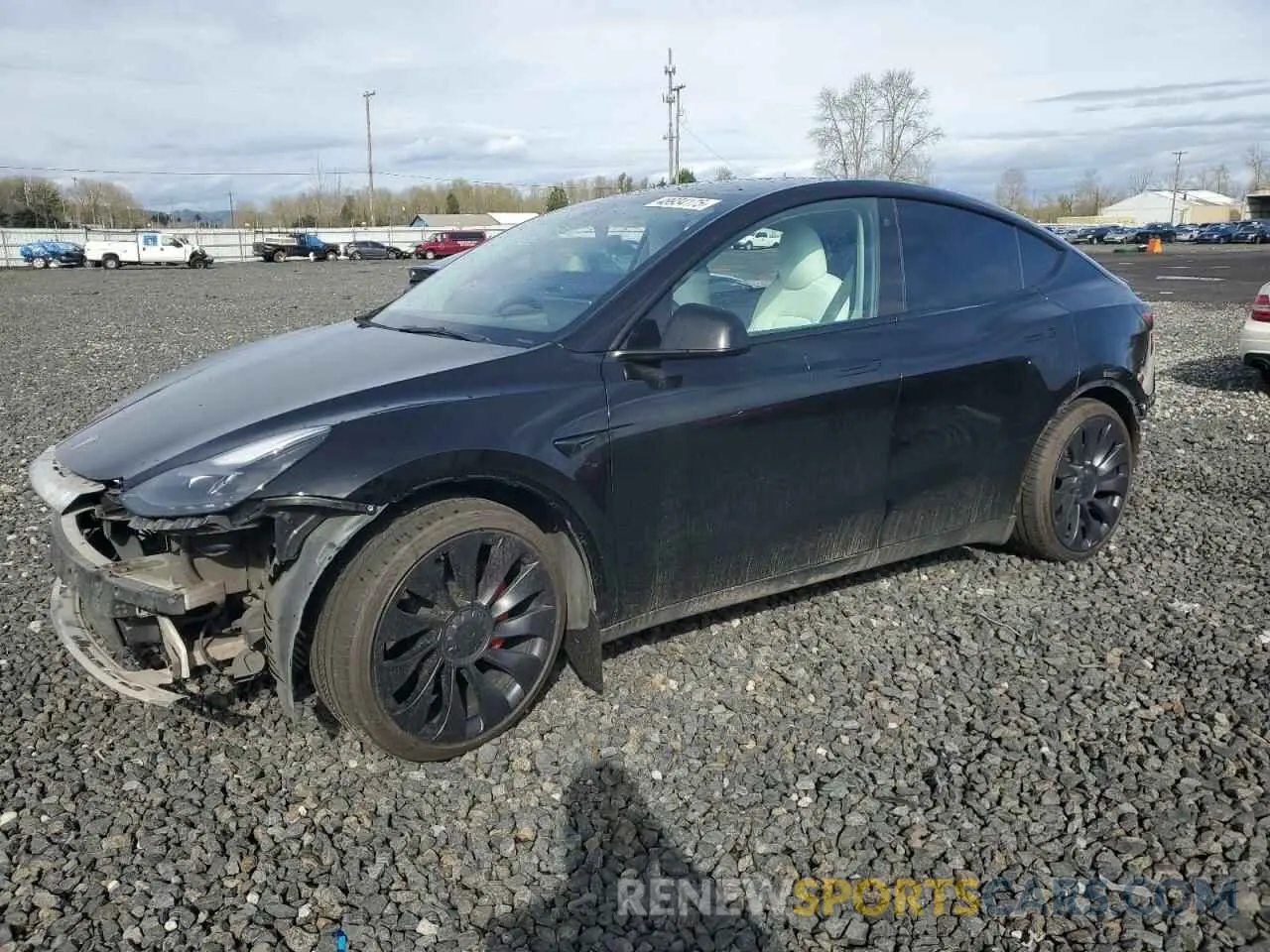 1 Photograph of a damaged car 7SAYGDEFXNF326967 TESLA MODEL Y 2022