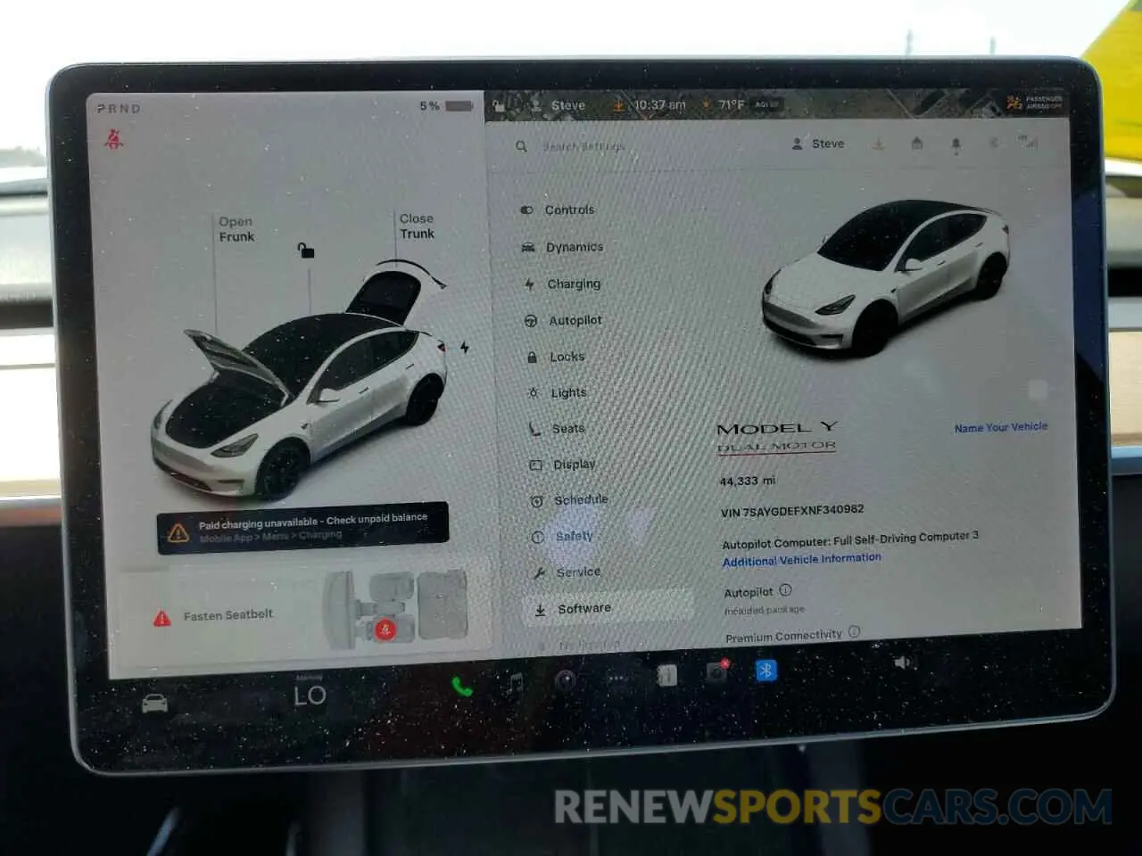 9 Photograph of a damaged car 7SAYGDEFXNF340982 TESLA MODEL Y 2022