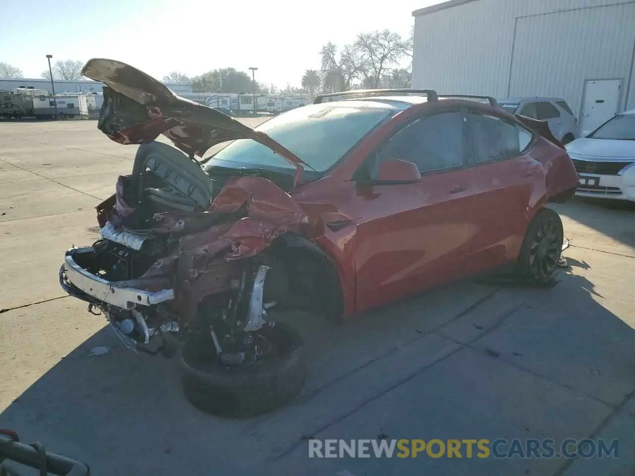 1 Photograph of a damaged car 7SAYGDEFXNF349293 TESLA MODEL Y 2022