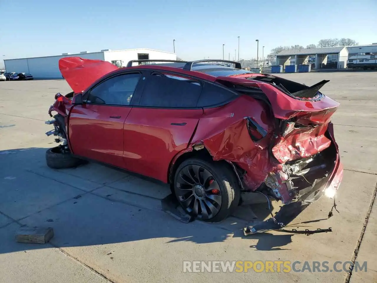 2 Photograph of a damaged car 7SAYGDEFXNF349293 TESLA MODEL Y 2022