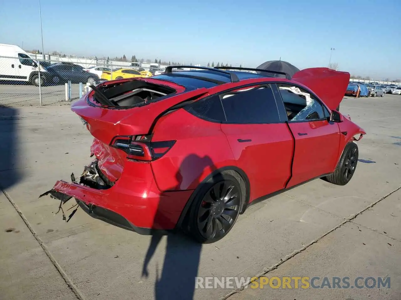 3 Photograph of a damaged car 7SAYGDEFXNF349293 TESLA MODEL Y 2022