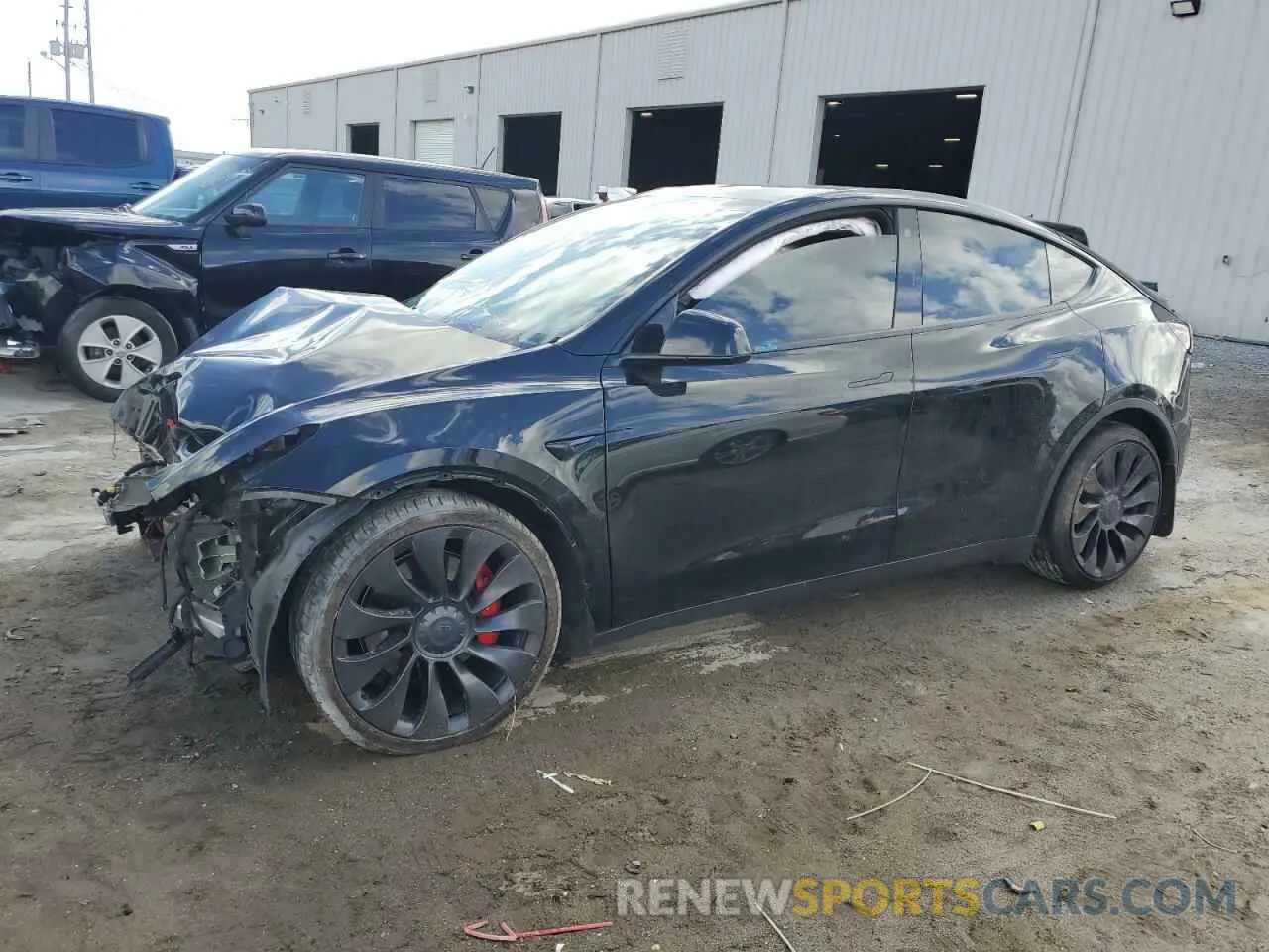 1 Photograph of a damaged car 7SAYGDEFXNF377613 TESLA MODEL Y 2022