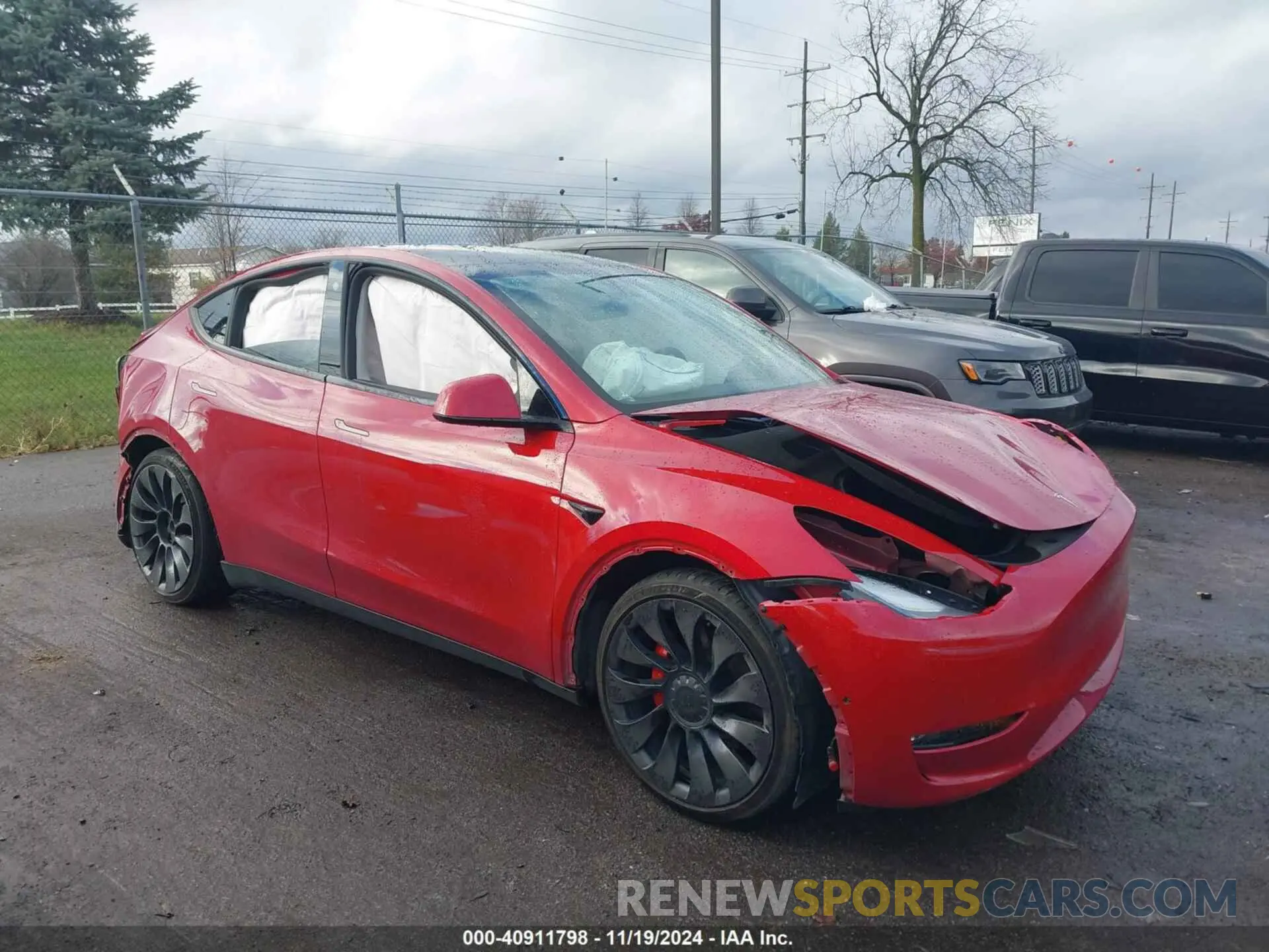 1 Photograph of a damaged car 7SAYGDEFXNF403966 TESLA MODEL Y 2022