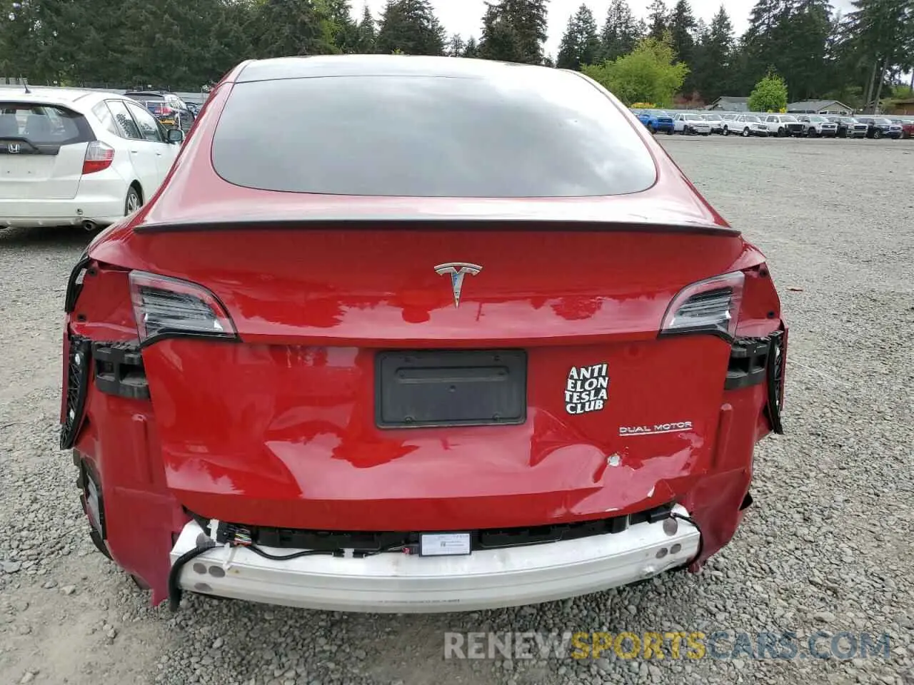6 Photograph of a damaged car 7SAYGDEFXNF405829 TESLA MODEL Y 2022