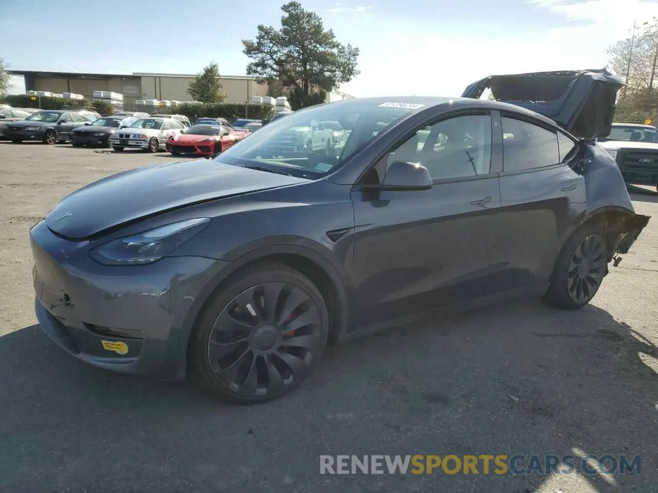 1 Photograph of a damaged car 7SAYGDEFXNF406060 TESLA MODEL Y 2022