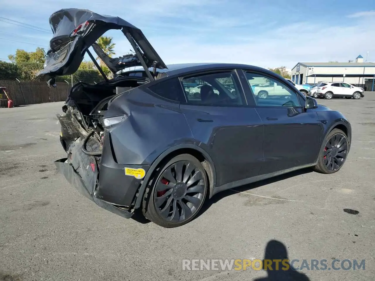 3 Photograph of a damaged car 7SAYGDEFXNF406060 TESLA MODEL Y 2022