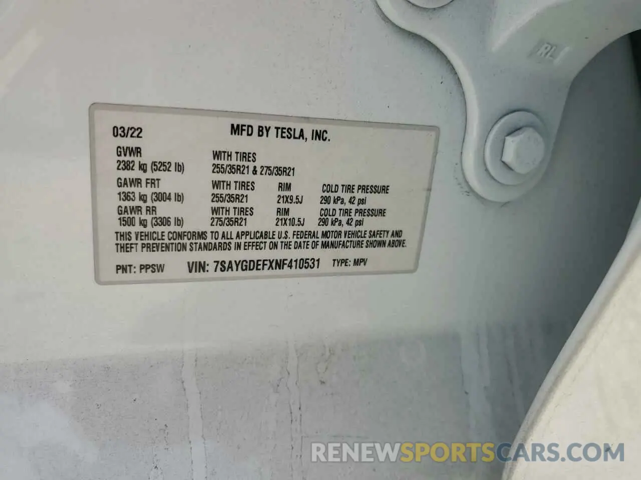 13 Photograph of a damaged car 7SAYGDEFXNF410531 TESLA MODEL Y 2022