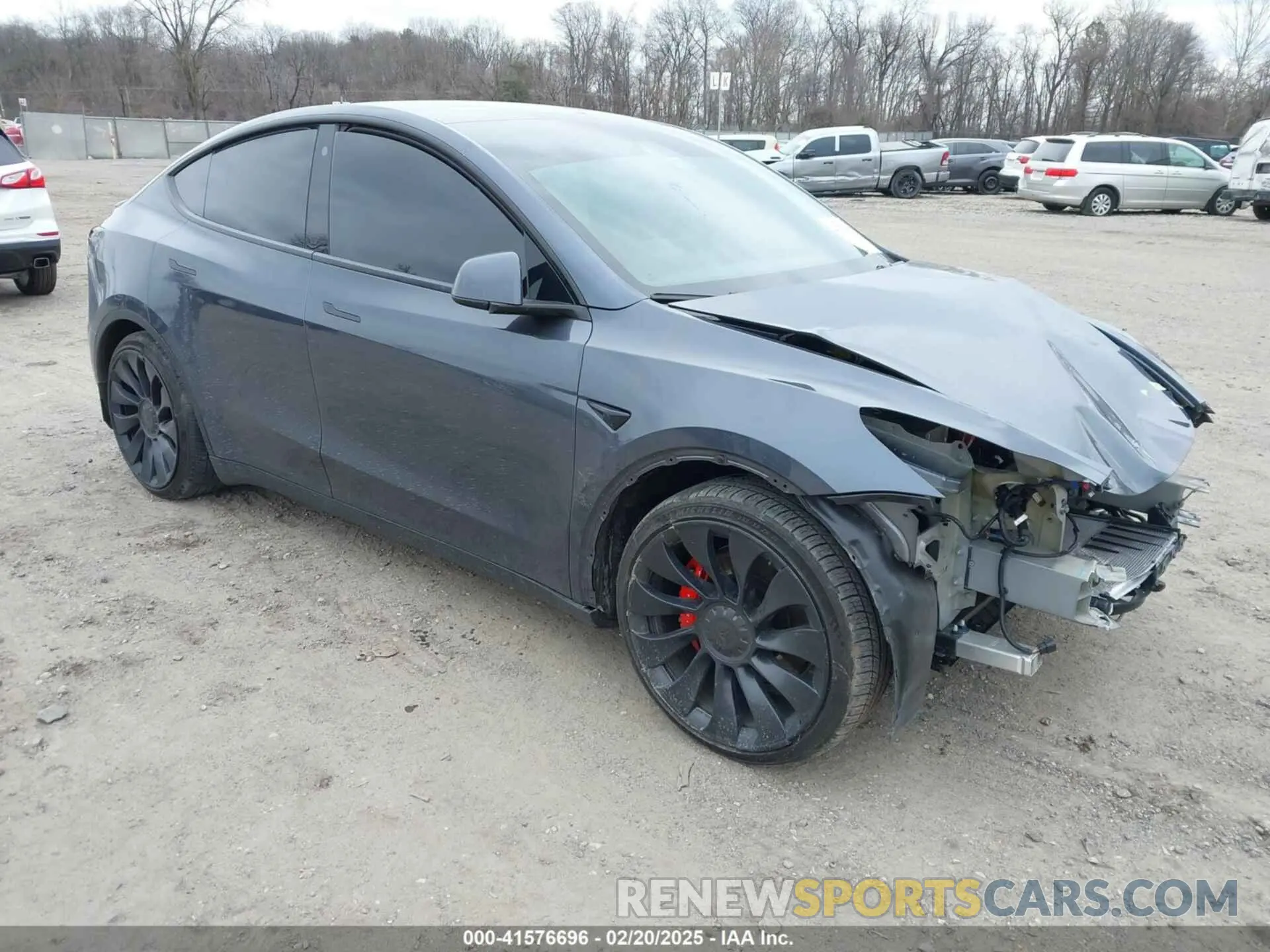 1 Photograph of a damaged car 7SAYGDEFXNF444386 TESLA MODEL Y 2022