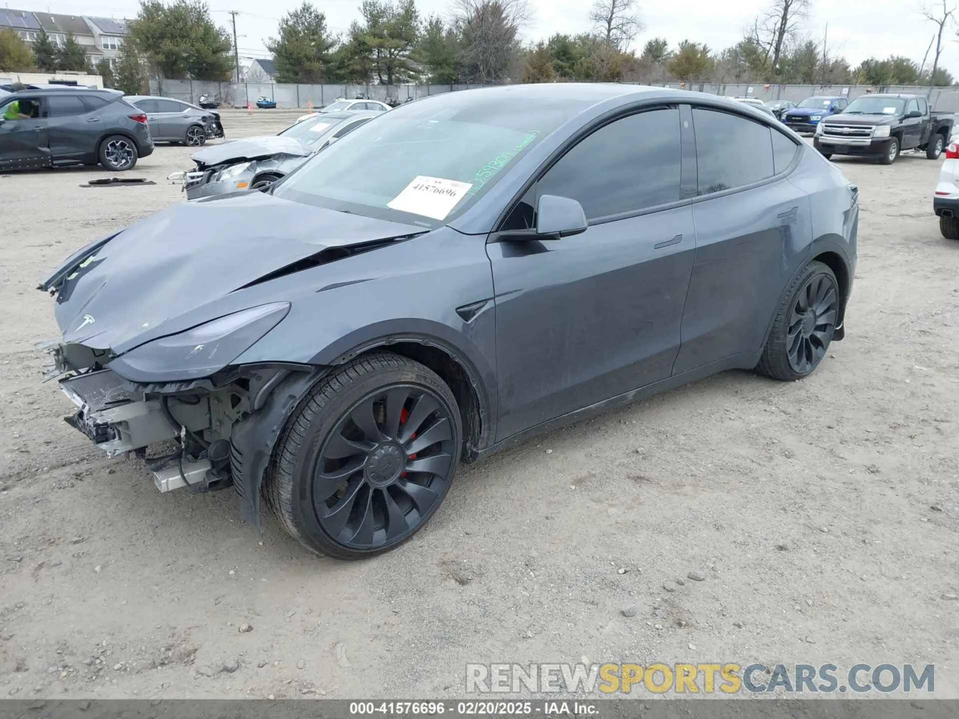 2 Photograph of a damaged car 7SAYGDEFXNF444386 TESLA MODEL Y 2022