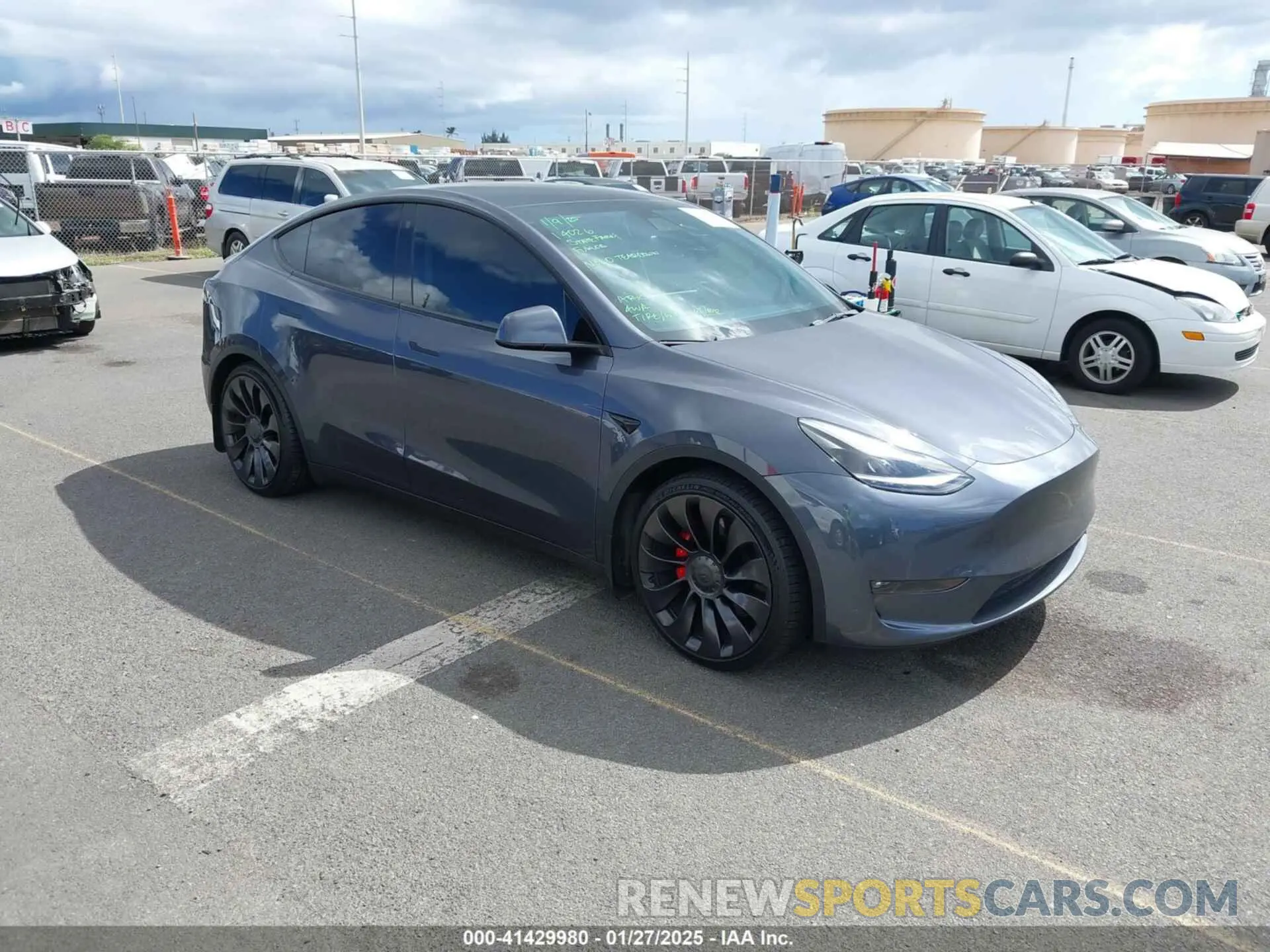 1 Photograph of a damaged car 7SAYGDEFXNF452231 TESLA MODEL Y 2022