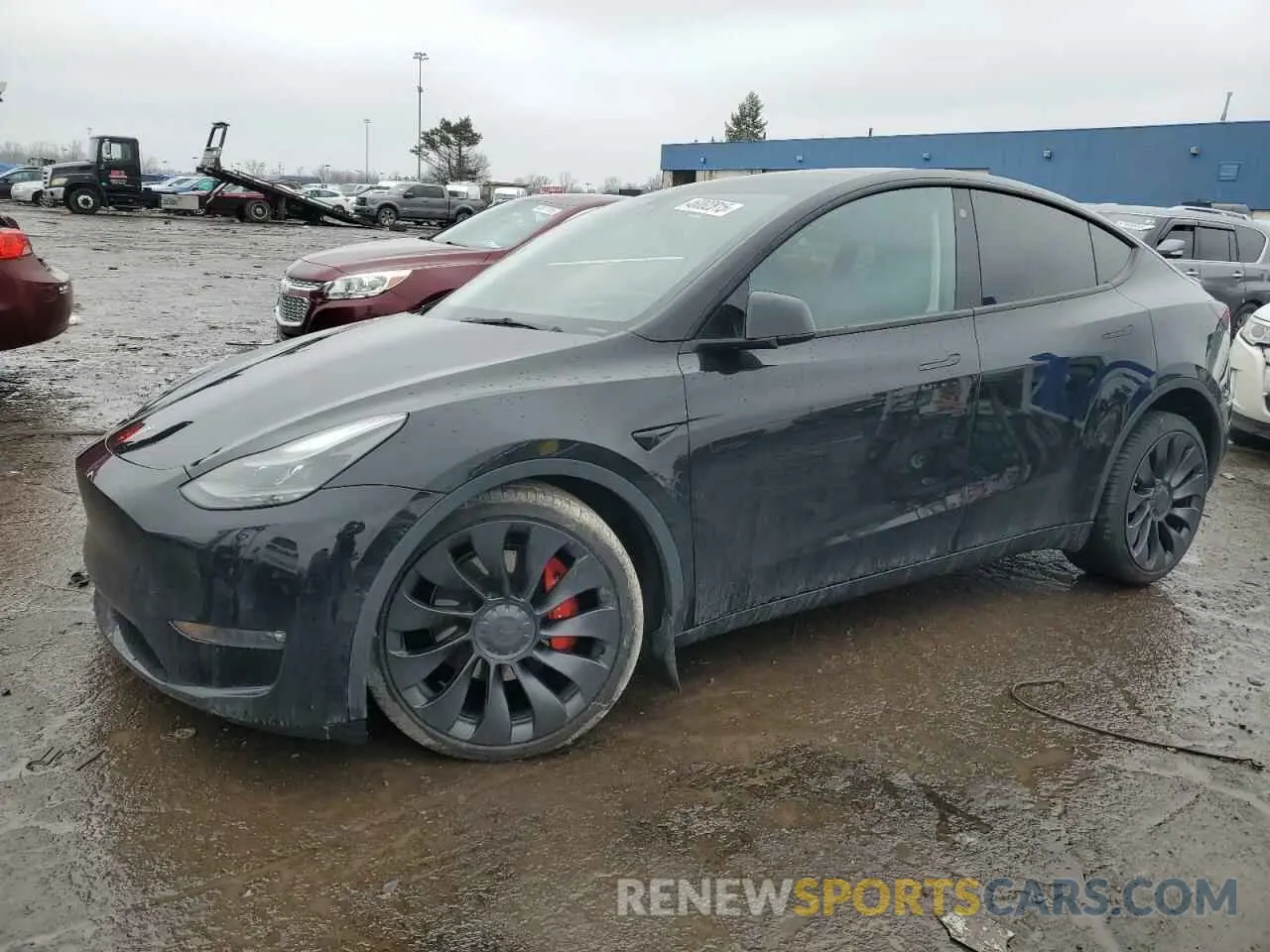 1 Photograph of a damaged car 7SAYGDEFXNF452388 TESLA MODEL Y 2022