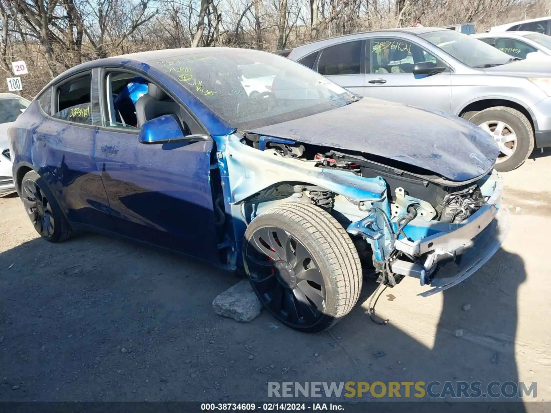 1 Photograph of a damaged car 7SAYGDEFXNF462760 TESLA MODEL Y 2022