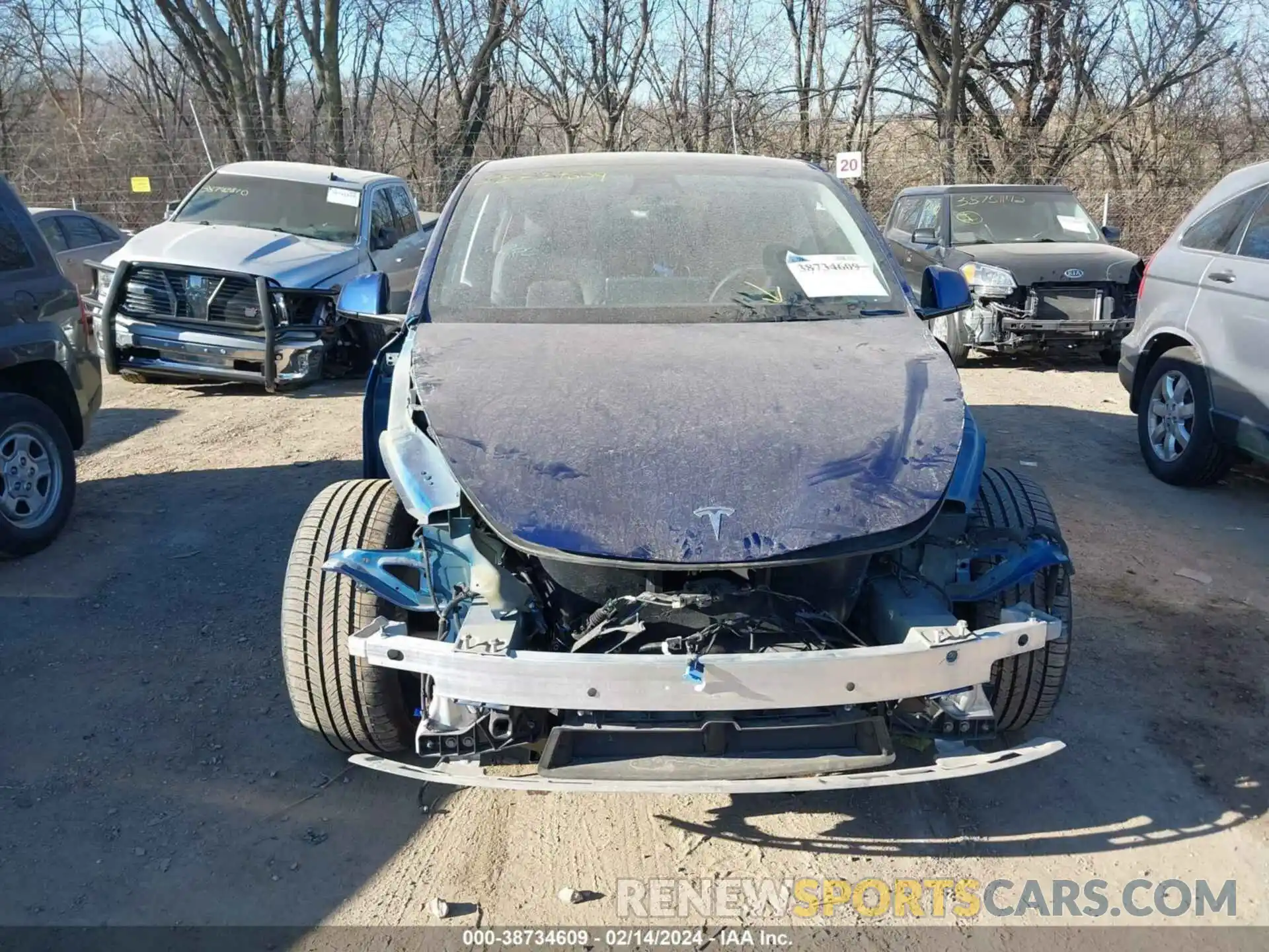 13 Photograph of a damaged car 7SAYGDEFXNF462760 TESLA MODEL Y 2022