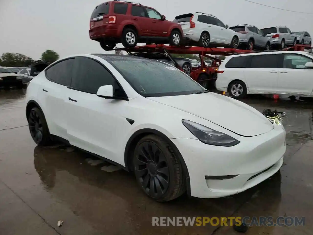 1 Photograph of a damaged car 7SAYGDEFXNF468364 TESLA MODEL Y 2022