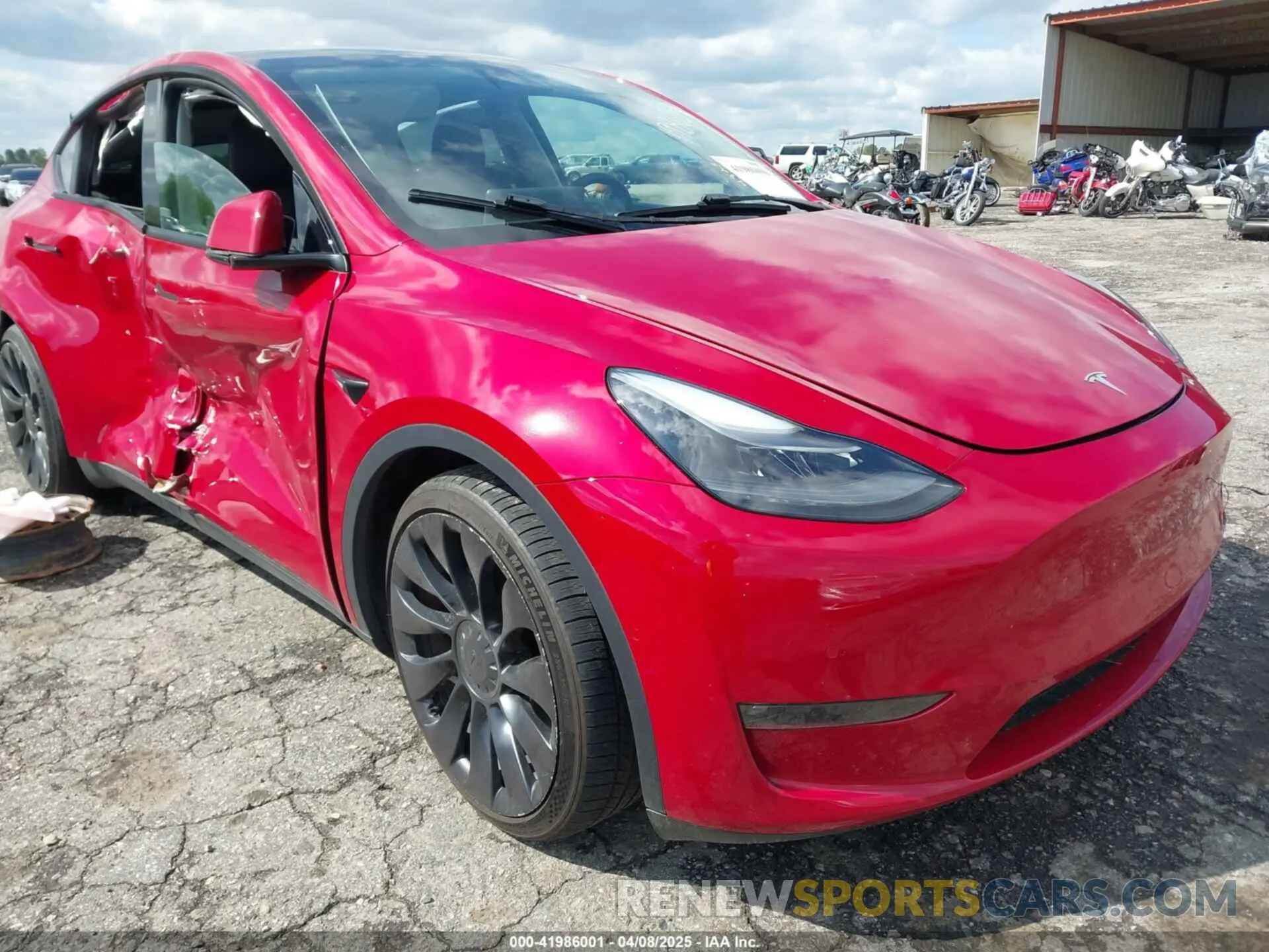 1 Photograph of a damaged car 7SAYGDEFXNF513951 TESLA MODEL Y 2022