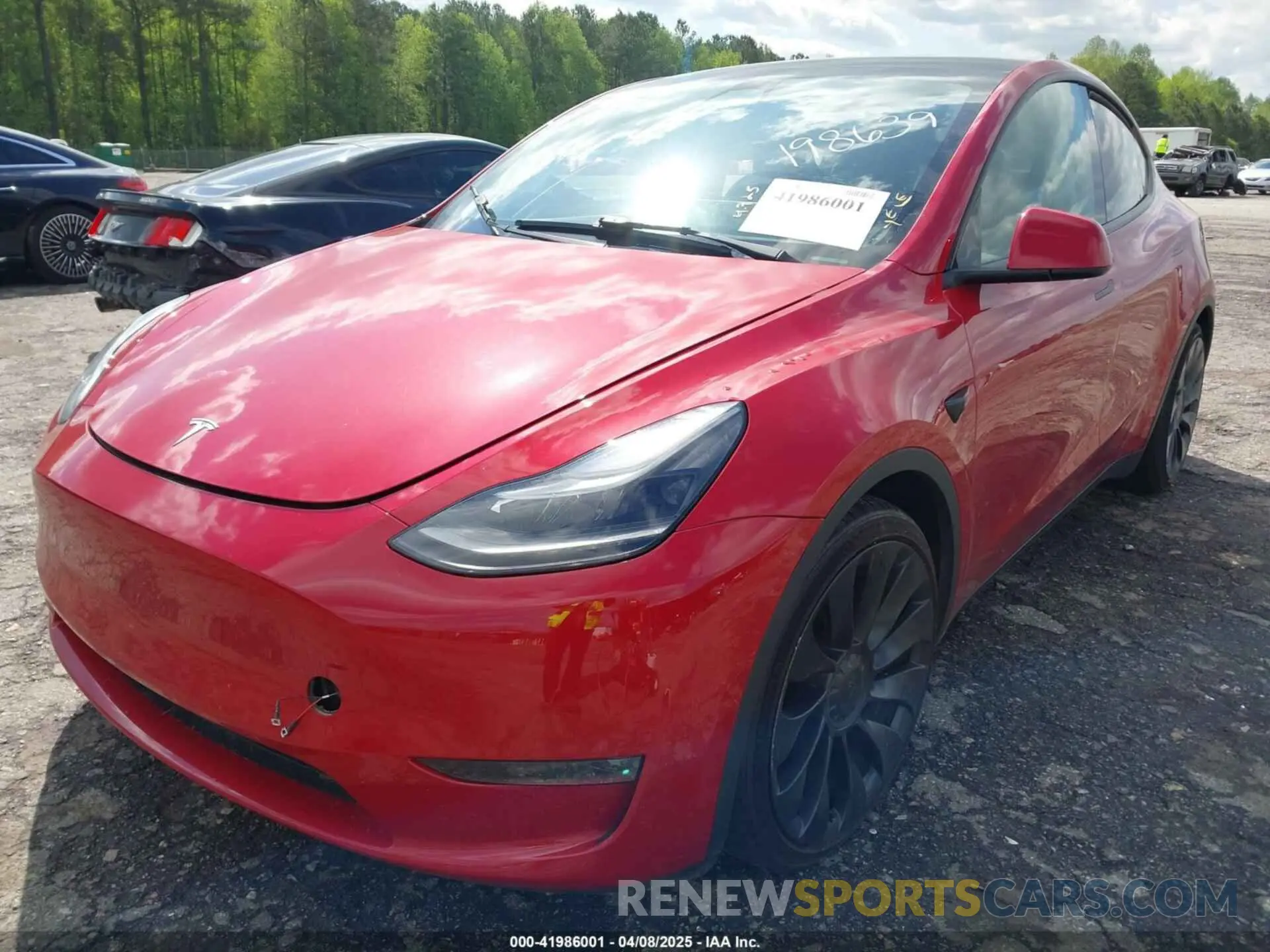 2 Photograph of a damaged car 7SAYGDEFXNF513951 TESLA MODEL Y 2022